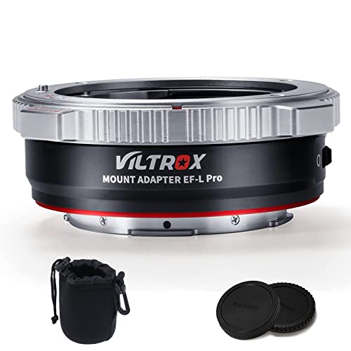 VILTROX EF-L Pro Bajonettadapter Autofokus Adapter Objektivadapter mit Sicheres Schloss für Canon EOS EF/EF-S Objektiv auf L-Mount Kamera Leica SL2/Lumix S1 S1H S5/Sigma FP L,Idee für großes Objektiv von VILTROX