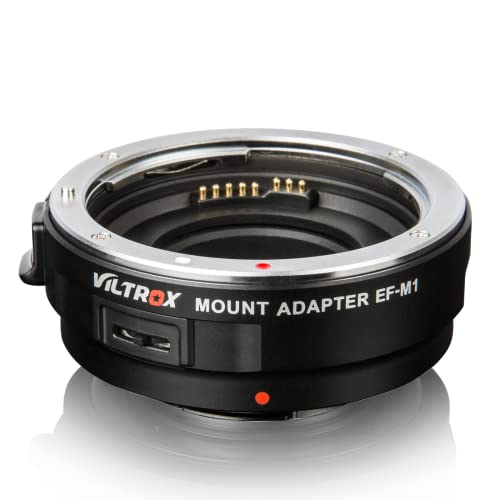 VILTROX EF-M1 Objektivhalterung Adapter Autofokus Objektiv Konverter für EF/EF-S Mount Objektiv zu Panasonic Olympus M43 Kamera E-M10III E-M5II E-PL8 GH4 GH5 GF6 GF1 GX1 GX7 E-M10 E-PL7 von VILTROX