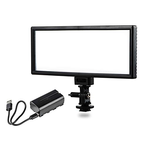 VILTROX L132T 5600K / 3300K LED Light Panel Dimmable Video Light Kit for DSLR Camera Für Live-Streaming, Studios, YouTube, Tiktok（Enthält eine Batterie） von VILTROX