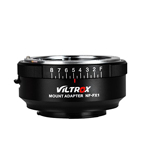 VILTROX NF-FX1 Objektivadapter Manueller Fokus für Nikon G/F/AI/S/D Mount Serie Objektiv auf Fuji X-Mount spiegellose Kamera XT2 XE3 XT1 X-T2 von VILTROX