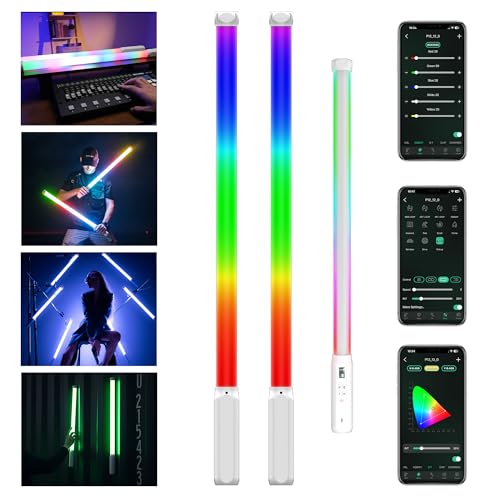 VILTROX P12 2er-Pack RGB-Röhrenlicht, vollfarbiger RGBWY-LED-Handlichtstab mit DMX-App-Steuerung, 11 Pixeleffekte, 26 Szenen, eingebauter Magnet, 2500–8500 K, 2500 mAh Akku, PD-Schnellladung VILTROX P12 2er-Pack RGB-Röhrenlicht, vollfarbiger RGBWY-LED-Handlichtstab mit DMX-App-Steuerung, 11 Pixeleffekte, 26 Szenen, eingebauter Magnet, 2500–8500 K, 2500 mAh Akku, PD-Schnellladung von VILTROX