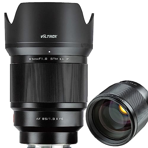 VILTROX PFU RBMH 85mm F1.8 II Porträt Objektiv STM Vollformat Autofokus für Sony E Mount Kameras a7 a7II a7III a7R a7RII a7RIII a7SII a9 a6400 a6500 a6300 von VILTROX