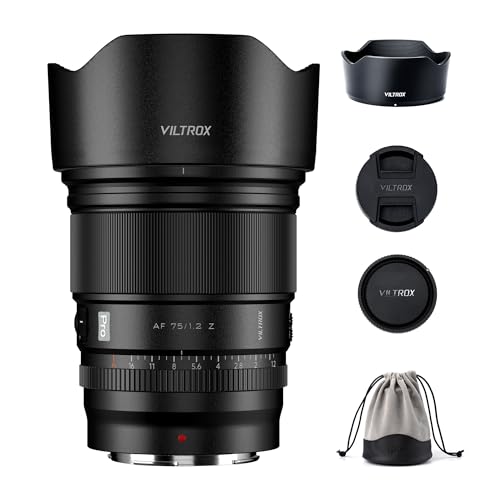 VILTROX PRO 75 mm F1.2 Autofokusobjektiv für Nikon Z-Mount, Ultraweitwinkel f/1.2 APS-C Prime AF-Objektiv mit großer Blende, kompatibel mit Nikon Z-Mount-Kameras Z9 Z8 Z7 Z6 Z5 Z50 Z30 ZFC VILTROX PRO 75 mm F1.2 Autofokusobjektiv für Nikon Z-Mount, Ultraweitwinkel f/1.2 APS-C Prime AF-Objektiv mit großer Blende, kompatibel mit Nikon Z-Mount-Kameras Z9 Z8 Z7 Z6 Z5 Z50 Z30 ZFC von VILTROX
