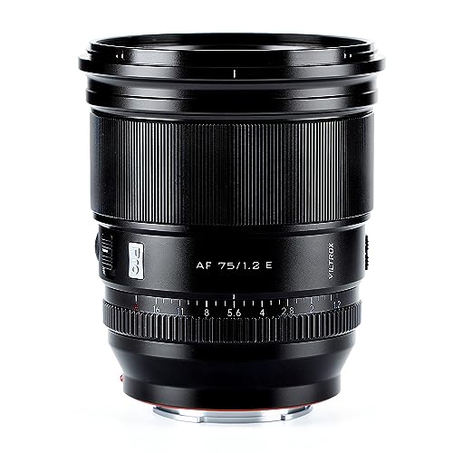 VILTROX Pro 75 mm f/1.2 E für Sony E-Mount, 75 mm f1.2 Autofokus Prime Objektiv für Sony E Mount Mirrorless a7 a6700 a6500 VILTROX Pro 75 mm f/1.2 E für Sony E-Mount, 75 mm f1.2 Autofokus Prime Objektiv für Sony E Mount Mirrorless a7 a6700 a6500 von VILTROX