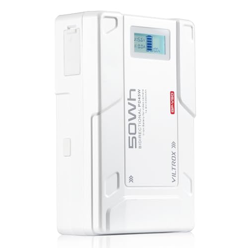 VILTROX V Mount Akku 3350mAh 50Wh 14,8V Mini V Lock Akku unterstützt 45W PD USB-C Schnellladegerät, mit Dual D-TAP, BP, USB-A, OLED-Display für Videoübertragung,Kamera,Camcorder,Monitor,LED-Licht VILTROX V Mount Akku 3350mAh 50Wh 14,8V Mini V Lock Akku unterstützt 45W PD USB-C Schnellladegerät, mit Dual D-TAP, BP, USB-A, OLED-Display für Videoübertragung,Kamera,Camcorder,Monitor,LED-Licht von VILTROX