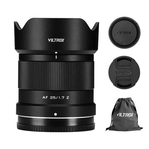 Viltrox 25mm F1.7 Objektiv für Fuji X, Autofokus Prime Lens mit Großer Blende für Fujifilm Spiegellose X-Mount-Kameras X-A1 X-A2 X-A3 X-A5 X-H1 X-T1 X-T10 X-T2 X-T20 X-T100 X-PRO1 X-PRO2 X-E1 X-E2 von VILTROX