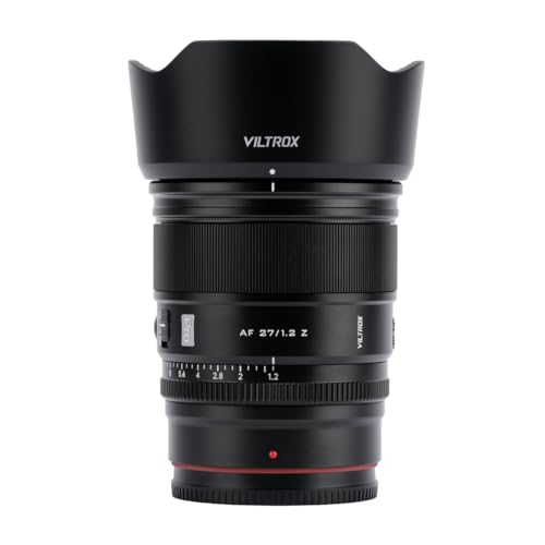 Viltrox 27mm F1.2 Pro Autofokus-Objektiv, kompatibel mit Nikon Z-Mount APS-C spiegellosen Kameras Z30 Zfc Z50, auch Modelle Z7 Z6 Z5 Z6II Z7II Z8 Z9 unter APS-C-Einstellung von VILTROX