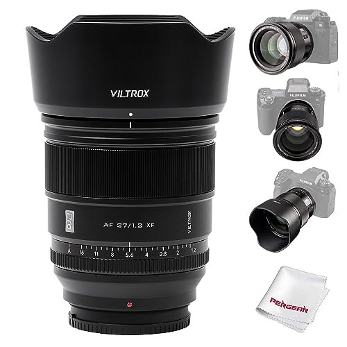 Viltrox 27mm F1.2 Pro Autofokus-Objektiv, kompatibel mit spiegellosen Fuji X-Mount-Kameras X-H2 X-T5 X-H2S X-S20 X-T4 X-S10 X-T200 X-T30 II X-H1 X-T3 X- T30 X-A7 X-Pro3 X-A7 X-E4 X-T2 X-Pro2 von VILTROX