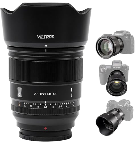 Viltrox 27mm F1.2 Pro Autofokus-Objektiv, kompatibel mit spiegellosen Fuji X-Mount-Kameras X-H2 X-T5 X-H2S X-S20 X-T4 X-S10 X-T200 X-T30 II X-H1 X-T3 X- T30 X-A7 X-Pro3 X-A7 X-E4 X-T2 X-Pro2 von VILTROX