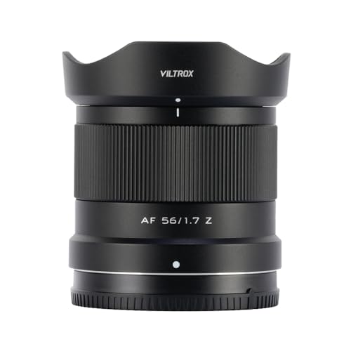 Viltrox 56mm F1.7 Autofokus-Porträtobjektiv, kompatibel mit APS-C Nikon Z-Mount spiegellosen Kameras Z fc Z50 Z5 Z6 Z7 Z6II Z7II Z9 von VILTROX