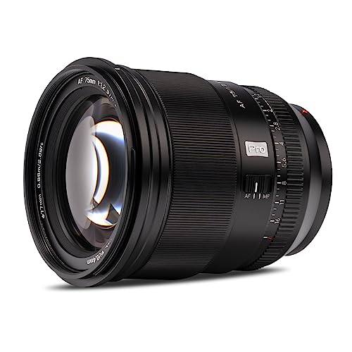 Viltrox 75mm F1.2 Pro Level Autofokus-Objektiv, kompatibel mit spiegellosen Sony E-Mount-Kameras A6000 ZV-E10 A6400 A6500 A6600 A6100 a5100 a5000 a3500 A3000 NEX-7 NEX-6 NEX-5N NEX-5T von VILTROX