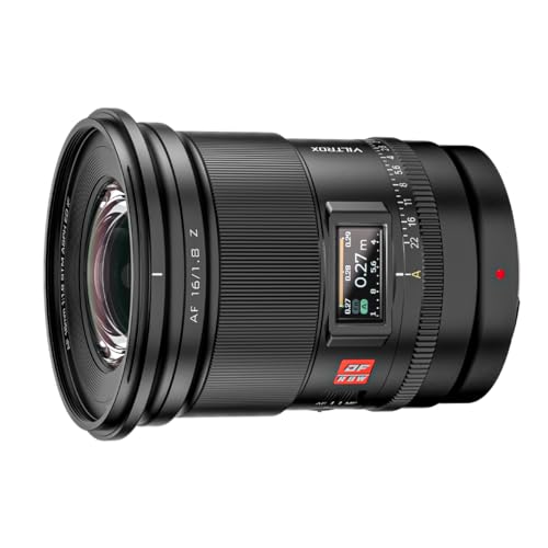 Viltrox AF 16mm F1.8 Vollformat Objektiv für Nikon Z Mount, Weitwinkel Autofokus Digital DF Kameraobjektiv, mit LCD-Bildschirm Anpassbare Taste AF/MF-Schalter Für Nikon Z-Mount-Kameras Viltrox AF 16mm F1.8 Vollformat Objektiv für Nikon Z Mount, Weitwinkel Autofokus Digital DF Kameraobjektiv, mit LCD-Bildschirm Anpassbare Taste AF/MF-Schalter Für Nikon Z-Mount-Kameras von VILTROX