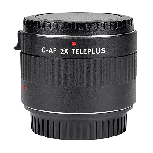 Viltrox C-AF 2X Vergrößerung Tele Extender Autofocus Mount Objektiv für Canon EOS EF Objektiv für Canon EF-Objektiv 5D II 7D 1200D 760D 750D DSLR-Kamera (Schwarz) von VILTROX