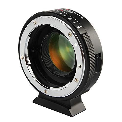 Viltrox NF-M43X Manueller Fokus Adapter 0,71x Reduzierer Speed Booster Objektivadapter mit Blendensteuerung für Nikon G D Objektiv auf M4/3 spiegellose Kamera GF9 GX85 GX8 E-M5 E-M10 E-PL3 Pen-F BMPCC Viltrox NF-M43X Manueller Fokus Adapter 0,71x Reduzierer Speed Booster Objektivadapter mit Blendensteuerung für Nikon G D Objektiv auf M4/3 spiegellose Kamera GF9 GX85 GX8 E-M5 E-M10 E-PL3 Pen-F BMPCC von VILTROX