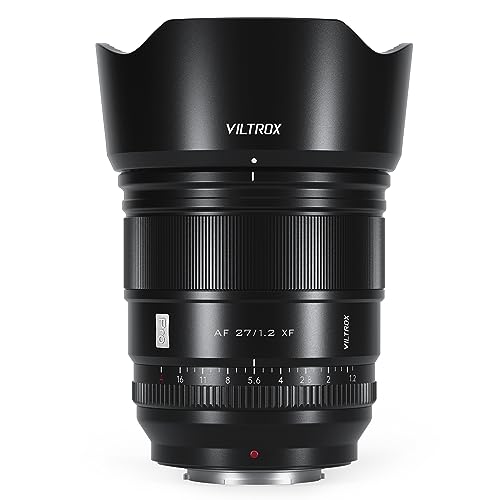 viltrox 27mm f1.2 XF Fuji X Mount Objektiv, f/1.2 APS-C Prime für Fujifilm Ultra Weitwinkel Autofokus Objektiv,Geeignet für X-T5 X-H2 X-H2S X-T30 II X-T4 X-Pro3 X-S20 X-S10 X-E4 viltrox 27mm f1.2 XF Fuji X Mount Objektiv, f/1.2 APS-C Prime für Fujifilm Ultra Weitwinkel Autofokus Objektiv,Geeignet für X-T5 X-H2 X-H2S X-T30 II X-T4 X-Pro3 X-S20 X-S10 X-E4 von VILTROX
