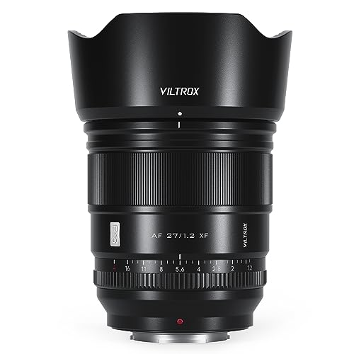 viltrox 27mm f1.2 XF Fuji X Mount Objektiv, f/1.2 APS-C Prime für Fujifilm Ultra Weitwinkel Autofokus Objektiv,Geeignet für X-T5 X-H2 X-H2S X-T30 II X-T4 X-Pro3 X-S20 X-S10 X-E4 von VILTROX