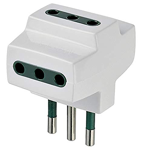 VIMAR Ri. 00320b Netzstecker-Adapter für Steckdose weiß von VIMAR