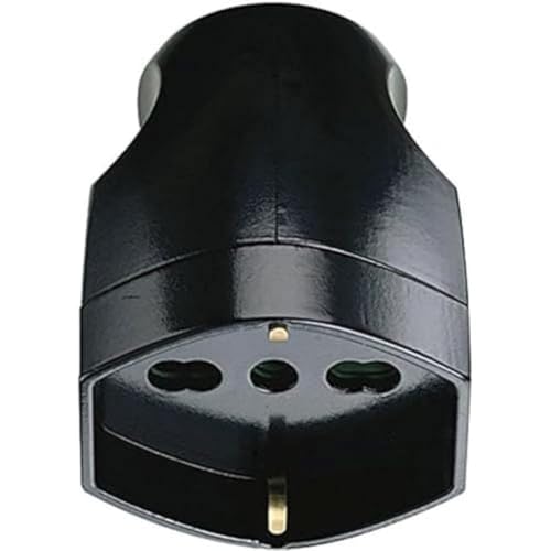 VIMAR – Steckdose 2-polig + Erde 16 A Universal Axial Schwarz von VIMAR
