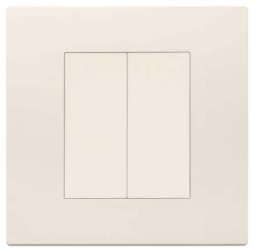 Vimar 0K30504.C Smart Switch-Set, kabellos, ohne Batterie, 4 Kipptasten, 4 Funktionen, Wireless View - Bluetooth Standard (1 Steuerung, 1 Halterung, 2 Tasten, 1 Plakette 2 m von VIMAR