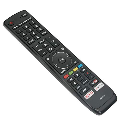 Neu EN3B39 Fernbedienung Ersatz für HISENSE TV EN3AA39H, H43N5700,H45N5750,H49N5700,H49N6600,H55N5700,H6ON5700,H65N5750,HE43N350OUWTS,HE45M5020UWTS, HE49N3500UWTS, HE55N350OUWTS, HE65M5020UWTS Neu EN3B39 Fernbedienung Ersatz für HISENSE TV EN3AA39H, H43N5700,H45N5750,H49N5700,H49N6600,H55N5700,H6ON5700,H65N5750,HE43N350OUWTS,HE45M5020UWTS, HE49N3500UWTS, HE55N350OUWTS, HE65M5020UWTS von VINABTY