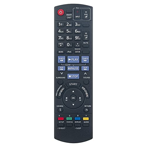 Neu N2QAKB000072 ErsatzFernbedienung - N2QAKB000072 DVD Fernbedienung Ersatz für Panasonic N2QAKB000072 SA-BT200 DVD Home Theater System SA-BT300 Remote Controller von VINABTY