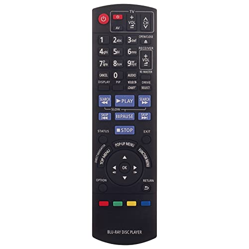 Neu N2QAKB000077 Ersatz Fernbedienung für PANASONIC Blu - Ray Disc Player N2QAKB000077 DMP-BD85EG-K DMP-BD65EG-K DMP-BDT100EG DMP-BDT100 DMP-BD65 DMP-BD85 DMP-BD45 Remote Controller Neu N2QAKB000077 Ersatz Fernbedienung für PANASONIC Blu - Ray Disc Player N2QAKB000077 DMP-BD85EG-K DMP-BD65EG-K DMP-BDT100EG DMP-BDT100 DMP-BD65 DMP-BD85 DMP-BD45 Remote Controller von VINABTY