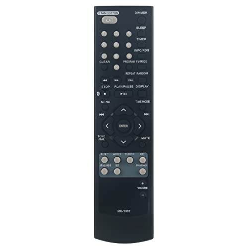 Neu RC-1307 Ersatz Fernbedienung - VINABTY RC1307 Player ErsatzFernbedienung passt für TEAC CD Player RC 1307 CR-H260IB H238I H248I H258I Remote Controller von VINABTY