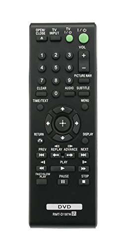 RMT-D197A Ersatz Fernbedienung -VINABTY RMTD197A Fernbedienung passt für SONY CD DVD Player DVP-SR510 DVP-SR510H DVP-SR90 DVPSR201P DVPSR210P DVPSR405P DVP-SR500WM DVPSR510H RMT D197A RemoteController RMT-D197A Ersatz Fernbedienung -VINABTY RMTD197A Fernbedienung passt für SONY CD DVD Player DVP-SR510 DVP-SR510H DVP-SR90 DVPSR201P DVPSR210P DVPSR405P DVP-SR500WM DVPSR510H RMT D197A RemoteController von VINABTY