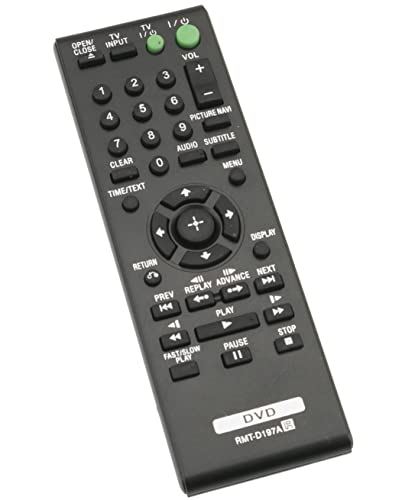 RMT-D197A Sub RMT-D197P VINABTY Ersetzte Fernbedienung Passend für Sony CD/DVD Player DVP-SR170 DVP-SR370 DVP-SR320 DVP-SR760HP DVP-SR120 RMT-D197A Sub RMT-D197P VINABTY Ersetzte Fernbedienung Passend für Sony CD/DVD Player DVP-SR170 DVP-SR370 DVP-SR320 DVP-SR760HP DVP-SR120 von VINABTY