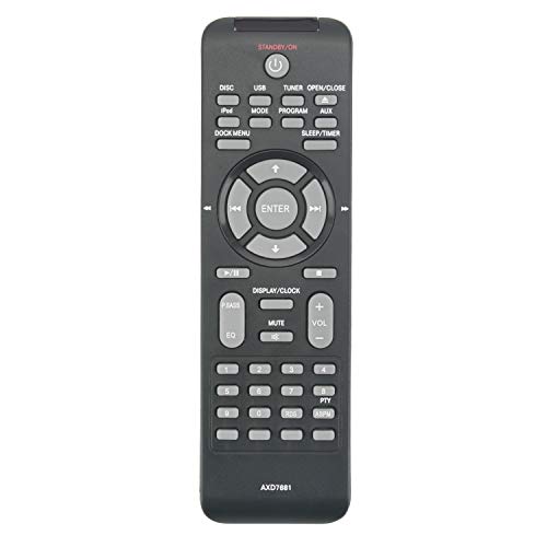 VINABTY AXD7681 Infrarot Ersatzfernbedienung für Pioneer X-EM11 X-EM21 DVD CD Radio Player AXD7737 AXD7738 X-EM22 X-EM12 X-PM12 X-PM32 von VINABTY