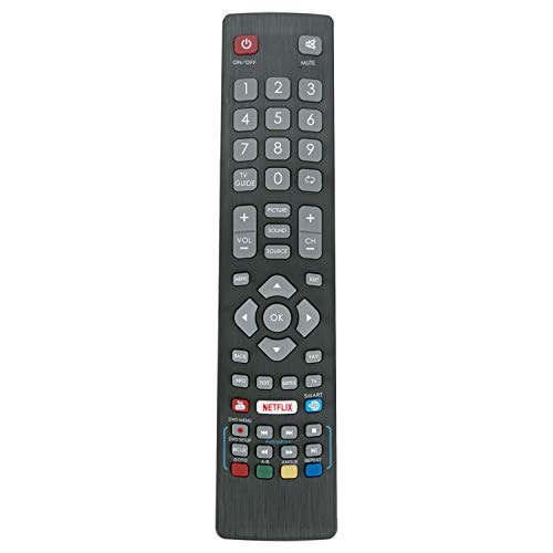 VINABTY BLFRMC0008 Ersatz Fernbedienung passend für Blaupunkt Full HD Smart LED 3D Fernseher mit Netflix YouTube 3D Tasten VINABTY BLFRMC0008 Ersatz Fernbedienung passend für Blaupunkt Full HD Smart LED 3D Fernseher mit Netflix YouTube 3D Tasten von VINABTY