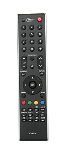 VINABTY CT-90288 Ersatz Fernbedienung kompatibel mit TOSHIBA 52XV550P 40XF350P/51 42CV500 42C3005/6 32CV515DG 32C3005P 32C3005PG 32C3006P 32C3030DB 32C30 35DG, 32C3500P, 32C3502P, 32C3530D und mehr von VINABTY