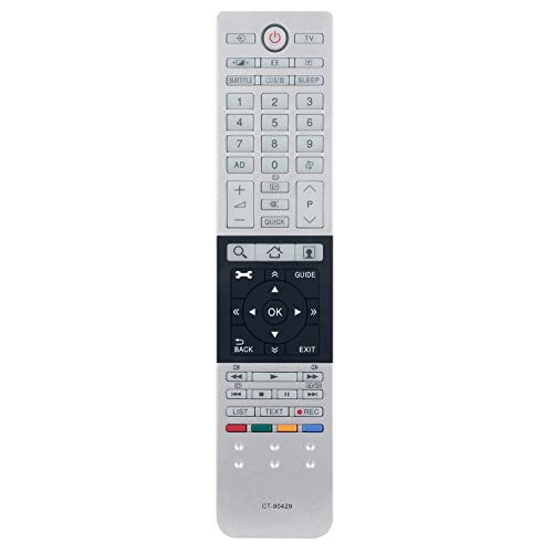 VINABTY CT-90429 Ersatzfernbedienung Ersetzt Kompatibel mit Toshiba LED Smart TV CT90429 47L6453DB 32L4363DG 32L4333DG 50L4353DB 40L6363DG 50L7335DG 50L4363DG 50L4353DB von VINABTY