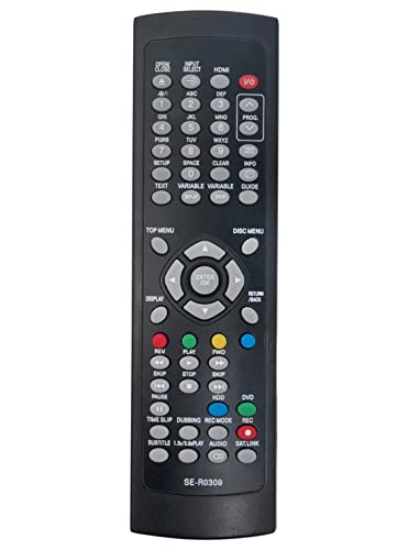 VINABTY Ersatz-Fernbedienung Fit for Toshiba HDD DVD Video Recorder SE-R0309 RD-88DTKB RD-98DTKB von VINABTY