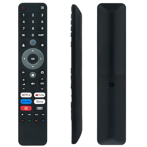 VINABTY IGOO-TV 55U Ersetzte Sprachfernbedienung Passend für DYON iGoo-TV 55U (55 Zoll) TV,Auch kompatibel mit iGoo-TV 32H,iGoo-TV 40F, iGoo-TV 43F,iGoo-TV 43U, iGoo-TV 50U, iGoo-TV 55U von VINABTY