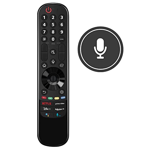 VINABTY MR21GA Fernbedienung Ersetzen Kompatibel mit LG MR21GA Magic TV mit Netflix Prime-Video Disney+ RAKUTEN-TV APP Tasten 86UP80009LA OLED 65C11LB OLED65C12LA OLED65C14LB OLED65C14LB von VINABTY