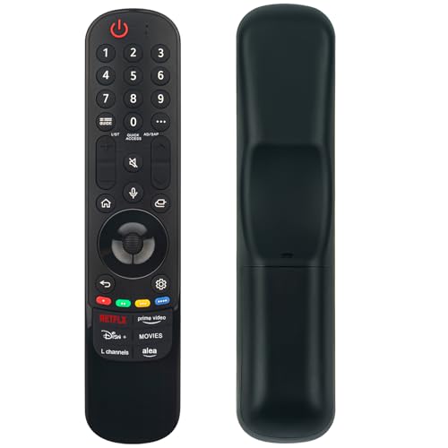 VINABTY MR24GA Ersetzte Sprachfernbedienung Passend für LG MR22GN MR22GA Smart OLED QNED Nano TV Models 43NANO766QA 50NANO766QA 55NANO766QA 60UQ81006LB 65NANO766QA 75NANO816QA 43NANO769QA VINABTY MR24GA Ersetzte Sprachfernbedienung Passend für LG MR22GN MR22GA Smart OLED QNED Nano TV Models 43NANO766QA 50NANO766QA 55NANO766QA 60UQ81006LB 65NANO766QA 75NANO816QA 43NANO769QA von VINABTY