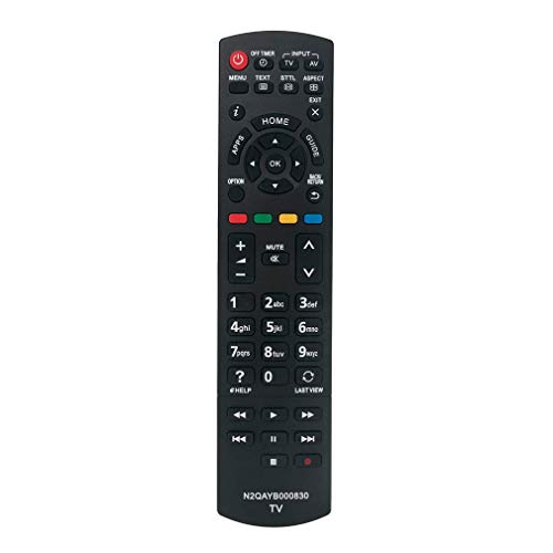VINABTY N2QAYB000830 Fernbedienungsersatz für Panasonic LCD-Fernseher TX-32AS500-E TX-L50BL6B TX-L50E6E TX-32ASX603 TX-39AS500E TX-50ASX603 TX-L32EF62 TX-50AS520Y VINABTY N2QAYB000830 Fernbedienungsersatz für Panasonic LCD-Fernseher TX-32AS500-E TX-L50BL6B TX-L50E6E TX-32ASX603 TX-39AS500E TX-50ASX603 TX-L32EF62 TX-50AS520Y von VINABTY
