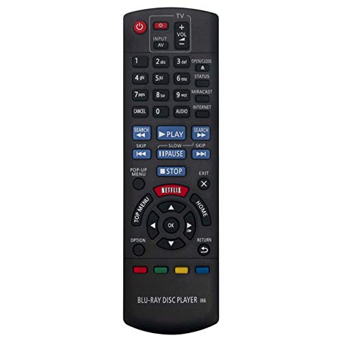 VINABTY N2QAYB000961 Fernbedienung für Panasonic Blu-ray DMP-BDT465 DMP-BDT360EB-K DMP-BDT460 von VINABTY