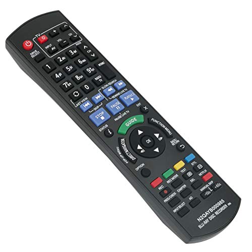 VINABTY N2QAYB000985 Ersatz Fernbedienung Passend für Panasonic Blu-ray Player DMR-BWT740 DMR-BWT840 DMR-BWT835 DMR-BWT720 DMR-BWT820 DMR-BWT720EB DMR-BCT940 DMR-BST940 DMR-BCT845 DMR-BCT745 von VINABTY