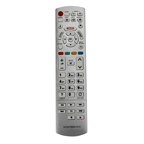 VINABTY N2QAYB001010 Sub N2QAYB00101 Ersatz Fernbedienung Passend für Panasonic LCD TV TX-32CS600E TX-32CSN608 TX-50DST636 TX-50DX700E TX-50DX730E TX-40DSW504S TX-40DX653E TX-49DX650E TX-55CX680E VINABTY N2QAYB001010 Sub N2QAYB00101 Ersatz Fernbedienung Passend für Panasonic LCD TV TX-32CS600E TX-32CSN608 TX-50DST636 TX-50DX700E TX-50DX730E TX-40DSW504S TX-40DX653E TX-49DX650E TX-55CX680E von VINABTY