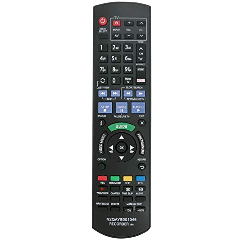 N2QAYB001046 Ersatz Fernbedienung Kompatibel mit Panasonic Blu-ray Disc Player DMR-PWT550 DMR-BWT720 DMR-BST720 DMR-BST721 DMR-BWT735 DMR-BWT750 DMR-BWT750GL DMR-BST820 DMRPWT550 DMRBWT720 N2QAYB001046 Ersatz Fernbedienung Kompatibel mit Panasonic Blu-ray Disc Player DMR-PWT550 DMR-BWT720 DMR-BST720 DMR-BST721 DMR-BWT735 DMR-BWT750 DMR-BWT750GL DMR-BST820 DMRPWT550 DMRBWT720 von VINABTY