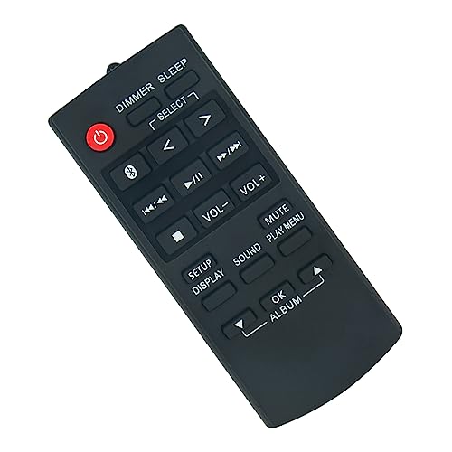 N2QAYB001215 Ersatzfernbedienung -VINABTY-fit für Panasonic HiFi-Anlage N2QAYB001215 Fernbedienung SC-UA30E-K SA-AKX320E-K SA-AKX320E-W SC-UA30GSXK SA-AKX320GN-K SC-UA30GW-K von VINABTY