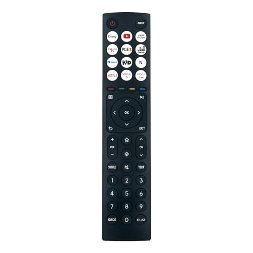 VINABTY Neu ERF3A86 TV ErsatzFernbedienung ERF3A86 Fernbedienung Ersatz für Hisense VIDAA LCD LED TV ERF3A86 T305623 Remote Controller von VINABTY