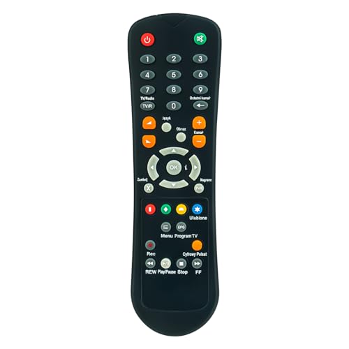 VINABTY Neu Ersatz Fernbedienung für Pilot DO DEKODERA CYFROWEGO POLSATU HD1000, HD2000, HD3000, HD5000,HD5500S, HD6000, HD7000, dvb-t Remote Controller von VINABTY