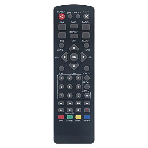 VINABTY Neu FTA530C ErsatzFernbedienung FTA 530C Fernbedienung Ersatz passt für PremiumX Kabel Receiver DVB-C FTA 530C Digital FullHD TV Remote Controller für PremiumX FTA 530C Fernbedienung von VINABTY