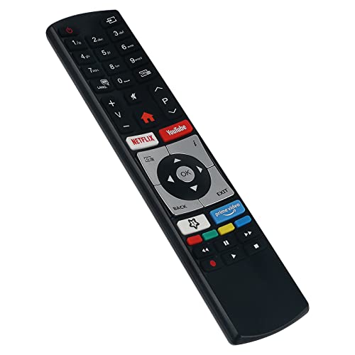 VINABTY Neu RC4318P Fernbedienung Ersatz RC4318P / 30101761 TV ErsatzFernbedienung passt für Techwood H32T60F 32 Zoll Fernseher/Smart TV für TELESTAR Smart LED TV's RC4318P 30101761 Remote Controller VINABTY Neu RC4318P Fernbedienung Ersatz RC4318P / 30101761 TV ErsatzFernbedienung passt für Techwood H32T60F 32 Zoll Fernseher/Smart TV für TELESTAR Smart LED TV's RC4318P 30101761 Remote Controller von VINABTY