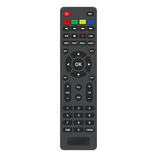 VINABTY Neu TS6105 FernbedienungErsatz TS6105 Set Top Box Fernbedienung für Tele System Decoder Digitale Terrestre TS6105 T2HEVC Remote Controller VINABTY Neu TS6105 FernbedienungErsatz TS6105 Set Top Box Fernbedienung für Tele System Decoder Digitale Terrestre TS6105 T2HEVC Remote Controller von VINABTY