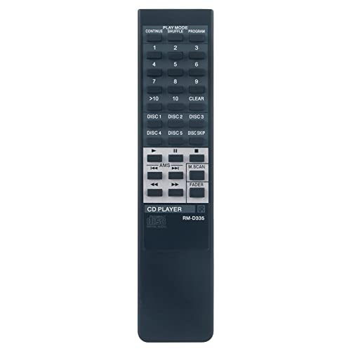 VINABTY RM-D335 Ersetzte Fernbedienung passend für Sony CD-Player Compact Disc Player CDP-C445 CDP-C495 CDP-CA7ES DPC345 VINABTY RM-D335 Ersetzte Fernbedienung passend für Sony CD-Player Compact Disc Player CDP-C445 CDP-C495 CDP-CA7ES DPC345 von VINABTY