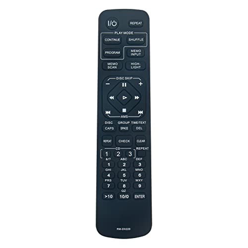 VINABTY RM-DX220 Ersetzte Fernbedienung Passend für for Sony CD Player CDP-CX235 CDP-CX220 CDP-CX205 CDP-CX70ES RM-DX250 RM-DX200 RM-DX220 CDPCX235 CDPCX681 CDPX200 CDPX205 VINABTY RM-DX220 Ersetzte Fernbedienung Passend für for Sony CD Player CDP-CX235 CDP-CX220 CDP-CX205 CDP-CX70ES RM-DX250 RM-DX200 RM-DX220 CDPCX235 CDPCX681 CDPX200 CDPX205 von VINABTY